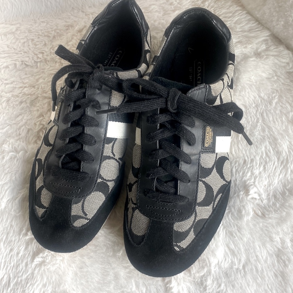 Coach Sneakers Printed Size 8.5 Womens Shoes
